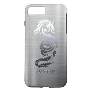 Coque Case-Mate iPhone Dragon métallique brossé