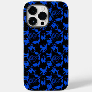 Coque Case-Mate iPhone Dragon motif 02 blue.bwx4 Black BG