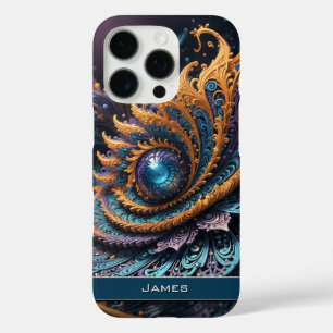 Coque iPhone 16 Pro Dragon Oeil moderne Abstrait Géométrique Nom fract
