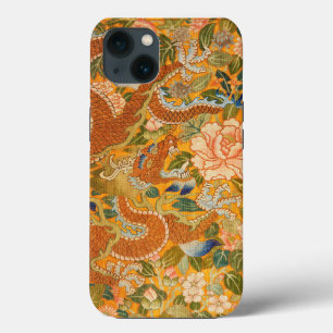 Case-Mate iPhone Case DRAGON PARMI LES PÉONIES, FLEURS, Floral FEUILLE V
