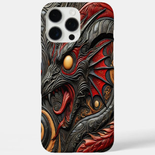 Coque iPhone 16 Pro Max Dragon Relief : Pouvoir Mythique