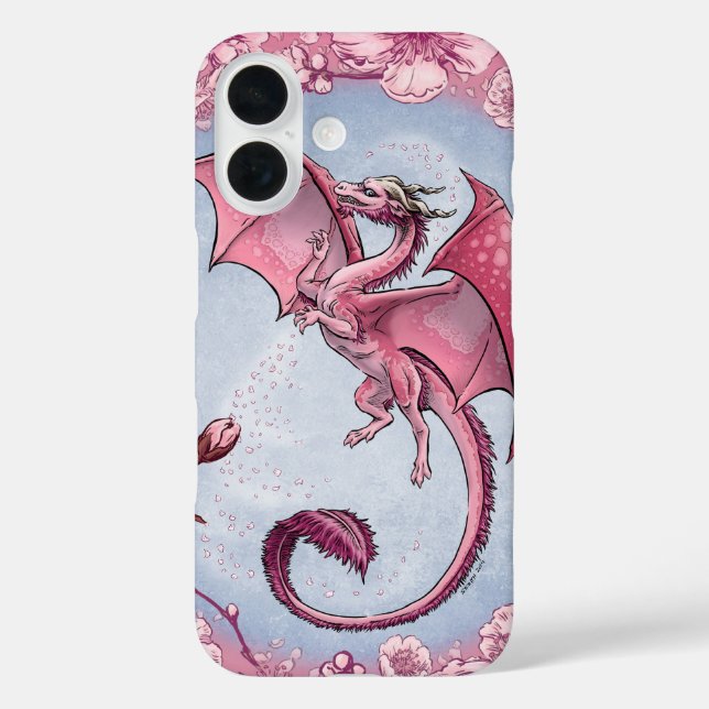 Coques Case-Mate iPhone Dragon rose du printemps Nature Imaginaire Art (Verso)