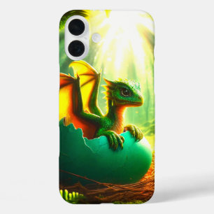 Coque Pour iPhone 16 Plus Dragon vert
