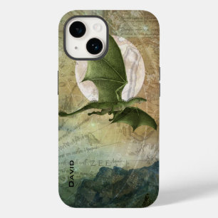 Coque Case-Mate iPhone Dragon volant vert personnalisé