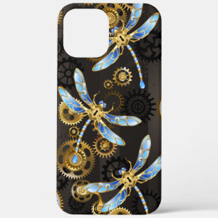 Case-Mate iPhone Case Dragonflies de Steampunk sur arrière - plan rayé b