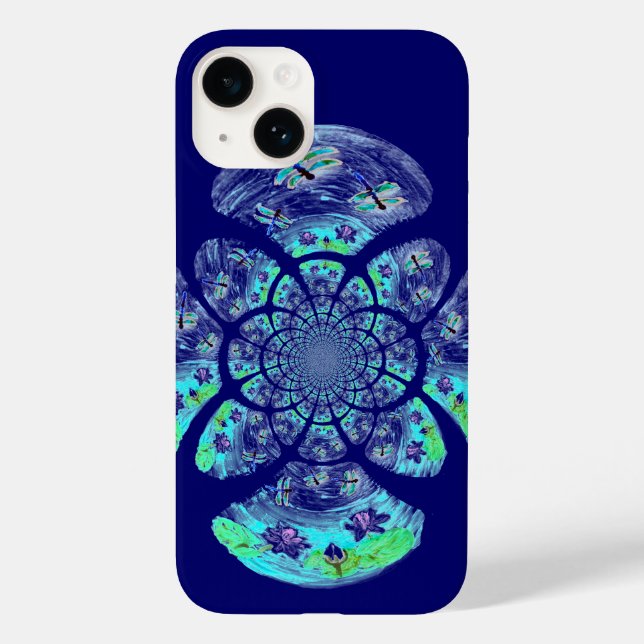 Coques Case-Mate iPhone Dragonflies, Fleurs Lys D'Eau (Verso)