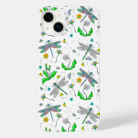 Dragonflies Whimsical et Dandelions main tiré