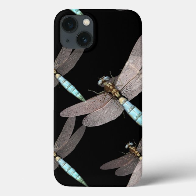 Coques Case-Mate iPhone Dragonfly Air Force sur Black Design (Verso)