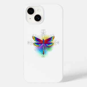 Coque Case-Mate iPhone Dragonfly en arc-en-ciel