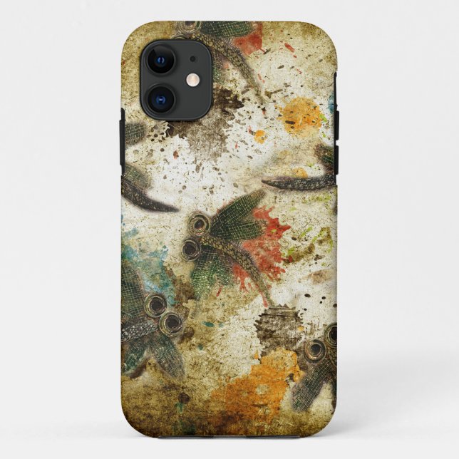 Coques Case-Mate iPhone Dragonfly Flit Rustic Splash (Dos)