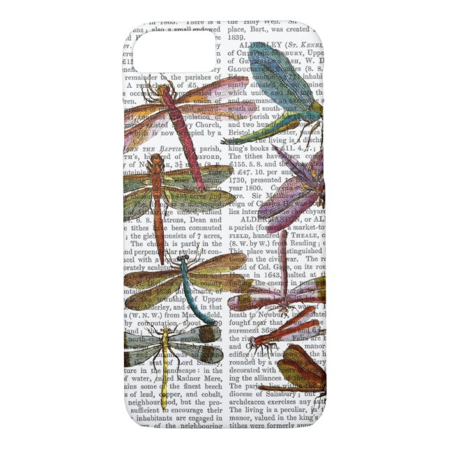 Coques Case-Mate iPhone Dragonfly Print 4 (Dos)