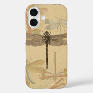 Coque Pour iPhone 16 Dragonfly Vintage Antique Classic Nature