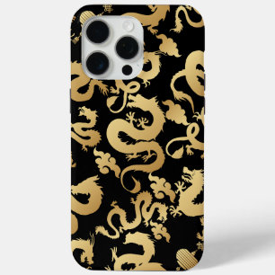 Coque Case-Mate iPhone Dragons d'or Motif Black BG