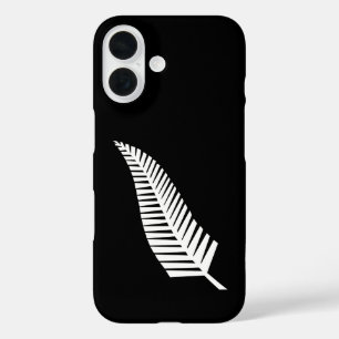 Coque Pour iPhone 16 Drapeau à fougère argentée (NZ)