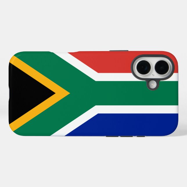 Coques Case-Mate iPhone Drapeau Afrique du Sud (Verso (horizontal))