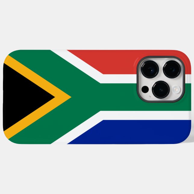 Coques Case-Mate iPhone Drapeau Afrique du Sud (Verso (horizontal))