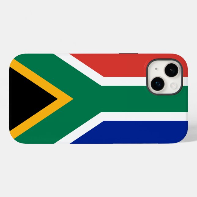 Coques Case-Mate iPhone Drapeau Afrique du Sud (Verso (horizontal))