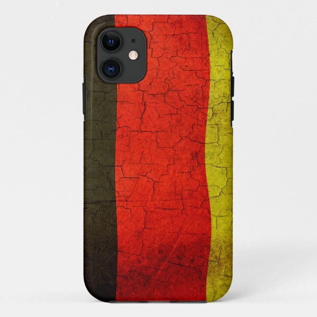 Coques Case-Mate iPhone Drapeau allemand Grunge (Dos)