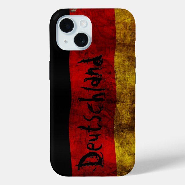 Coques Case-Mate iPhone Drapeau allemand - Vintage (Verso)