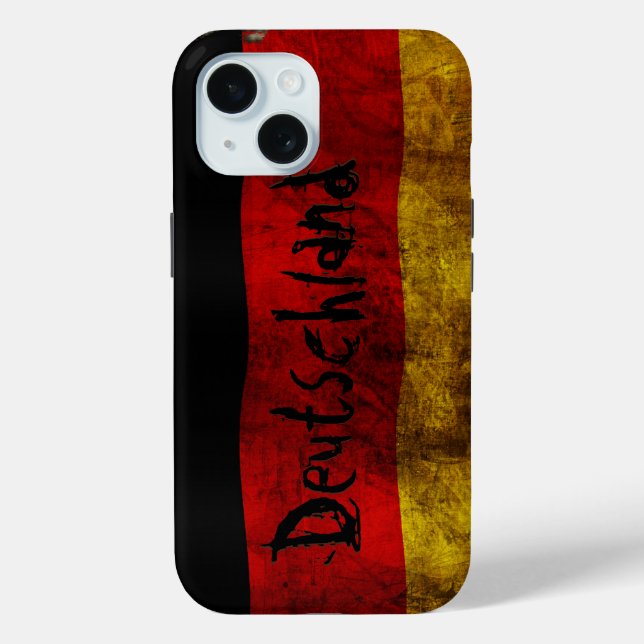 Coques Case-Mate iPhone Drapeau allemand - Vintage (Verso)