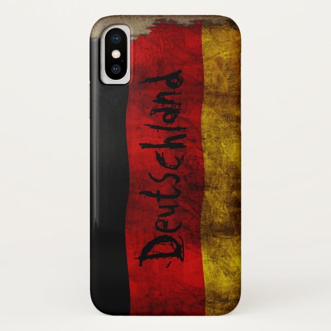 Coques Case-Mate iPhone Drapeau allemand - Vintage... (Dos)