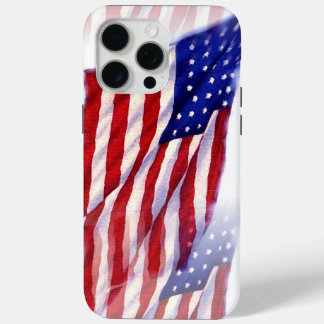 Coque iPhone 15 Pro Max Drapeau américain