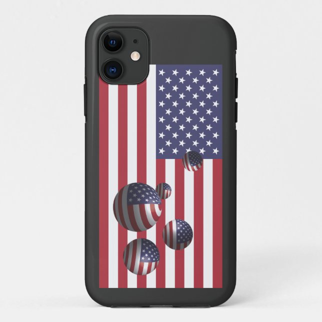 Coques Case-Mate iPhone drapeau américain (Dos)