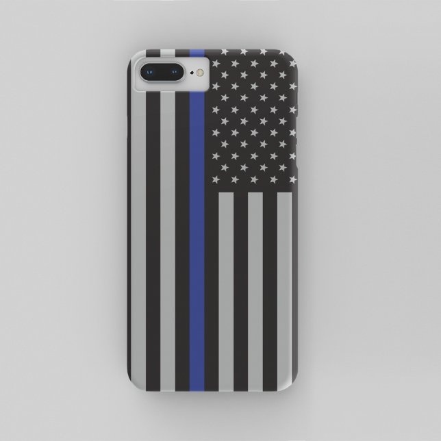 Coques Case-Mate iPhone Drapeau américain à ligne mince personnalisé (Créateur téléchargé)