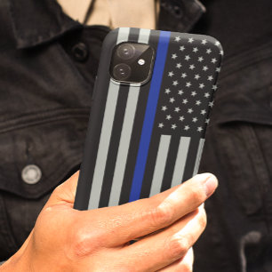 Coque Case-Mate Pour iPhone Drapeau américain à ligne mince personnalisé