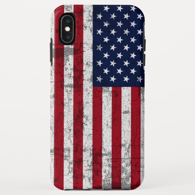 Coques Case-Mate iPhone Drapeau américain affligé (Dos)