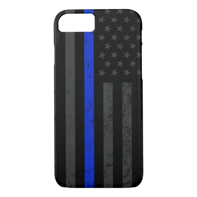 Coques Case-Mate iPhone Drapeau américain affligé par obscurité fraîche de (Dos)