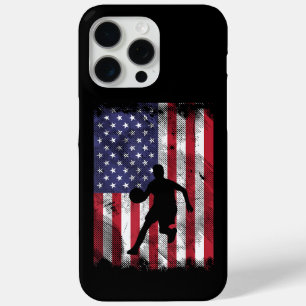 Coque Case-Mate iPhone Drapeau américain Basketball Vintage Patriotique B