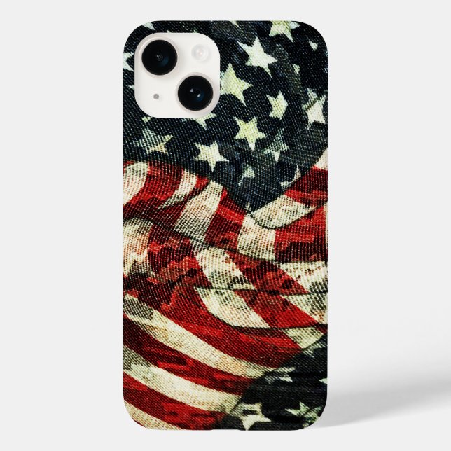 Coques Case-Mate iPhone Drapeau américain-Camouflage par Shirley Taylor (Verso)