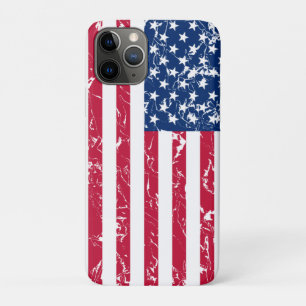 Coque Case-Mate Pour iPhone Drapeau américain cool et patriotique en détresse