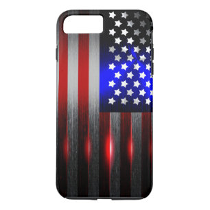 Coque Case-Mate iPhone Drapeau américain coupé par laser 1 de tranchant