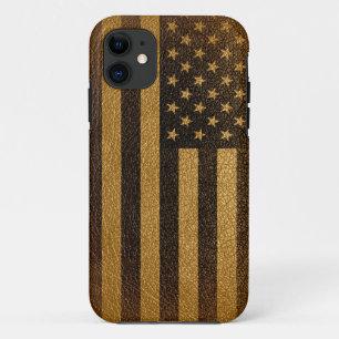 Case-Mate iPhone Case Drapeau américain Cuir Vintage #6