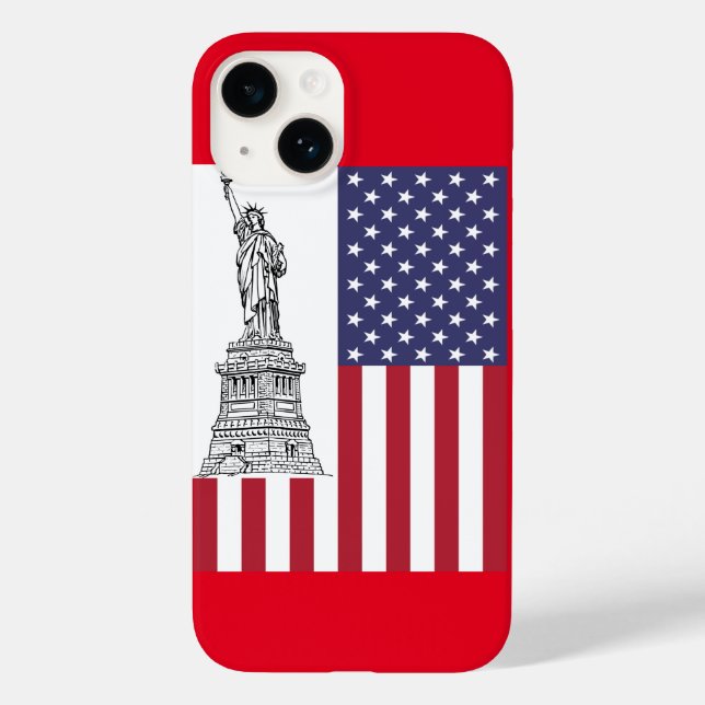 Coques Case-Mate iPhone Drapeau américain de la liberté (Verso)
