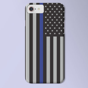 Case-Mate iPhone Case Drapeau américain de la Ligne bleue mince personna