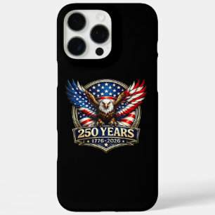 Coque iPhone 16 Pro Max Drapeau américain de l'aigle vintage du 4 juillet 