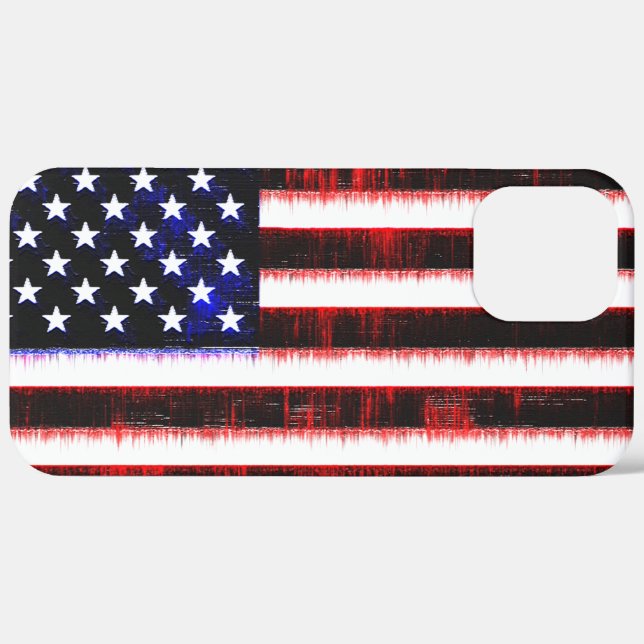 Coques Case-Mate iPhone Drapeau américain - Drapeau américain, cramponné (Verso / Droite)