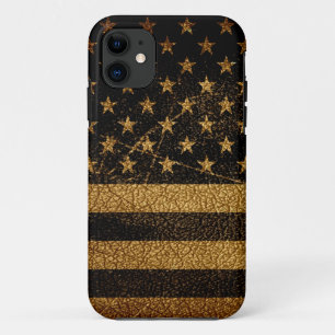 Coque Case-Mate iPhone Drapeau américain en cuir Vintage #8