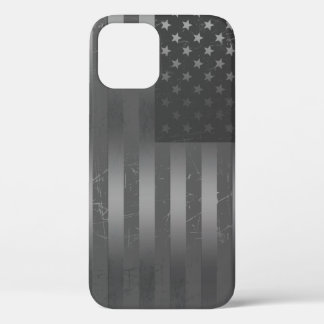 Case-Mate iPhone Case Drapeau américain gris débraillé Arrière - plan mé