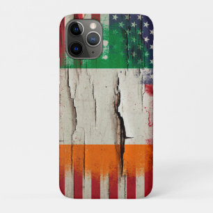 Case-Mate iPhone Case Drapeau américain irlandais de la peinture   de