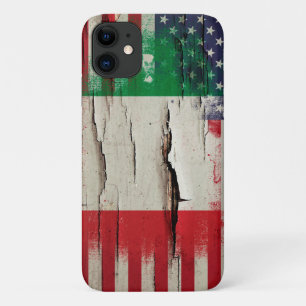 Coques Pour iPhone Drapeau américain italien de la peinture de