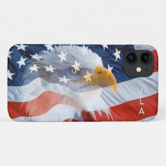 Case-Mate iPhone Case Drapeau américain Monogramme d'aigle chauve Patrio