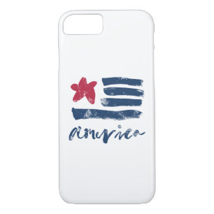 Coque Case-Mate iPhone Drapeau américain Paintstrokes