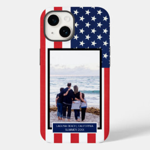 Coque Case-Mate iPhone Drapeau américain patriotique étoiles et rayures