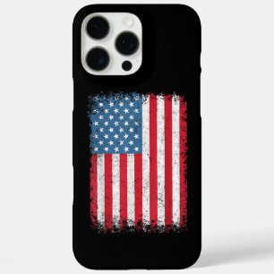 Coque iPhone 16 Pro Max Drapeau Américain Patriotique Pour Hommes Femmes E