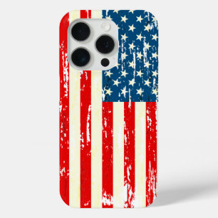 Coque Case-Mate iPhone Drapeau américain Patriotique Rouge Blanc Bleu Per