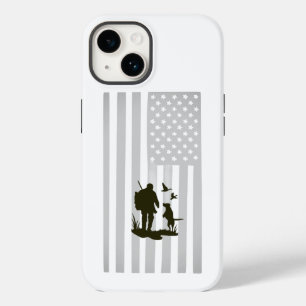Coque Case-Mate iPhone Drapeau Américain Patriotique Silhouette d'Aventur